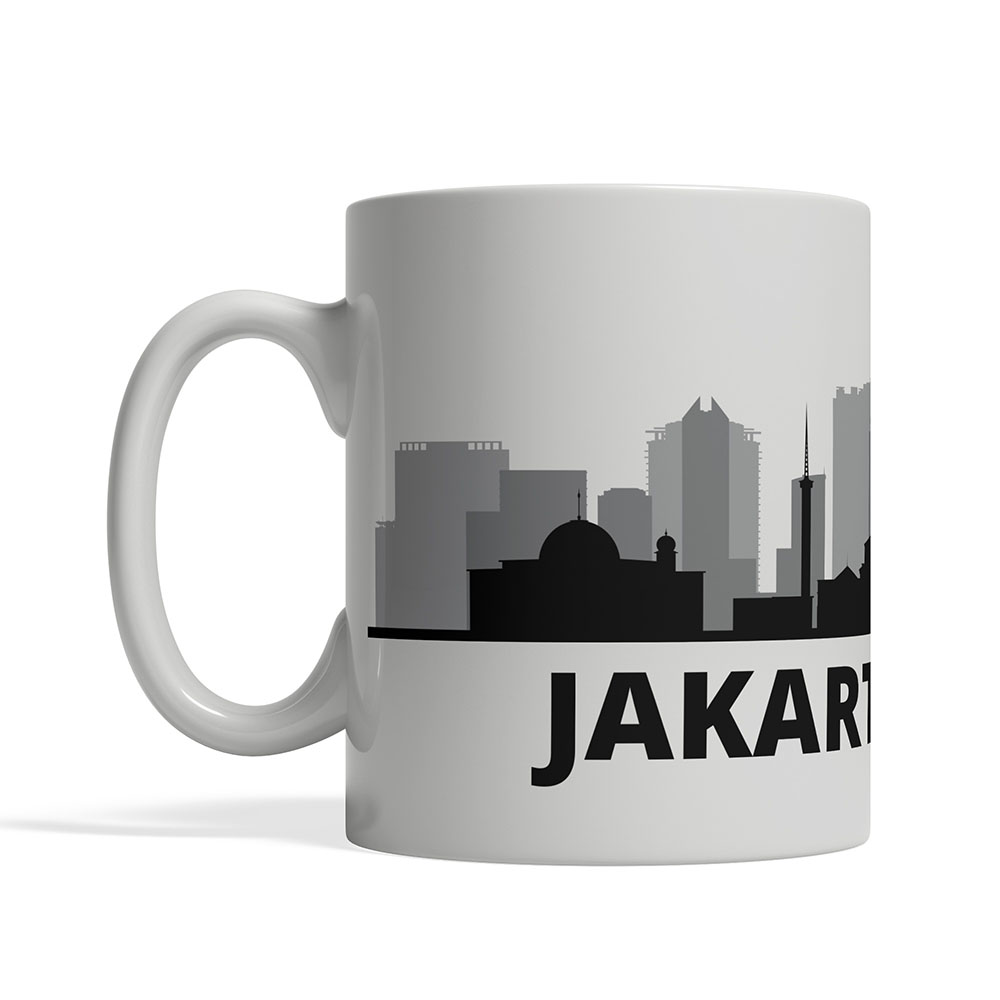 Jakarta Skyline Coffee Mug | Custom Gifts Etc.