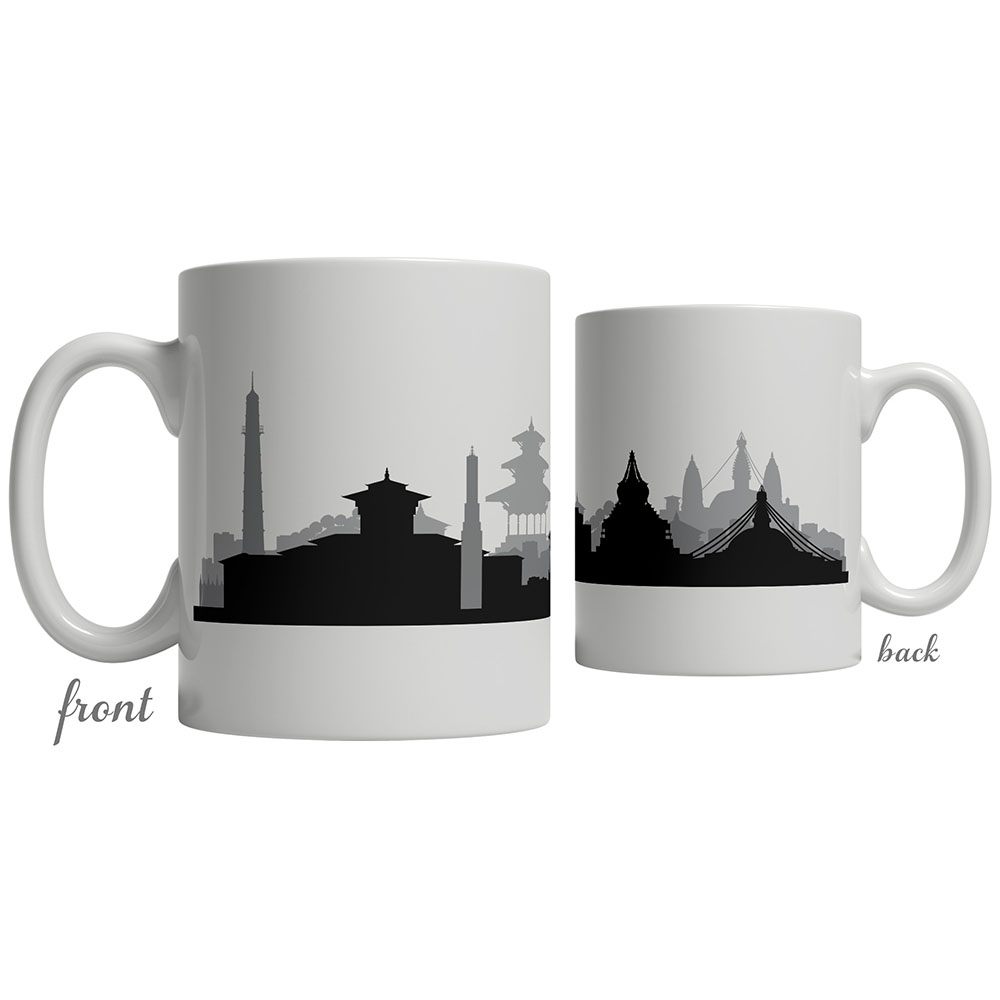 Kathmandu Skyline Coffee Mug Custom Gifts Etc.