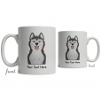 Alaskan Malamute Cartoon Coffee Cup