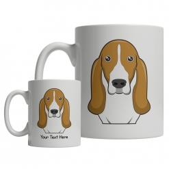 Basset Hound Cartoon Mug