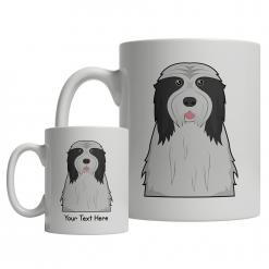 Bearded Collie Cartoon Mug