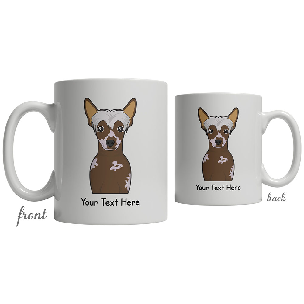 CHINESE CRESTED MUG DOG MUG can be personalised mug gift tea cup coffee mug