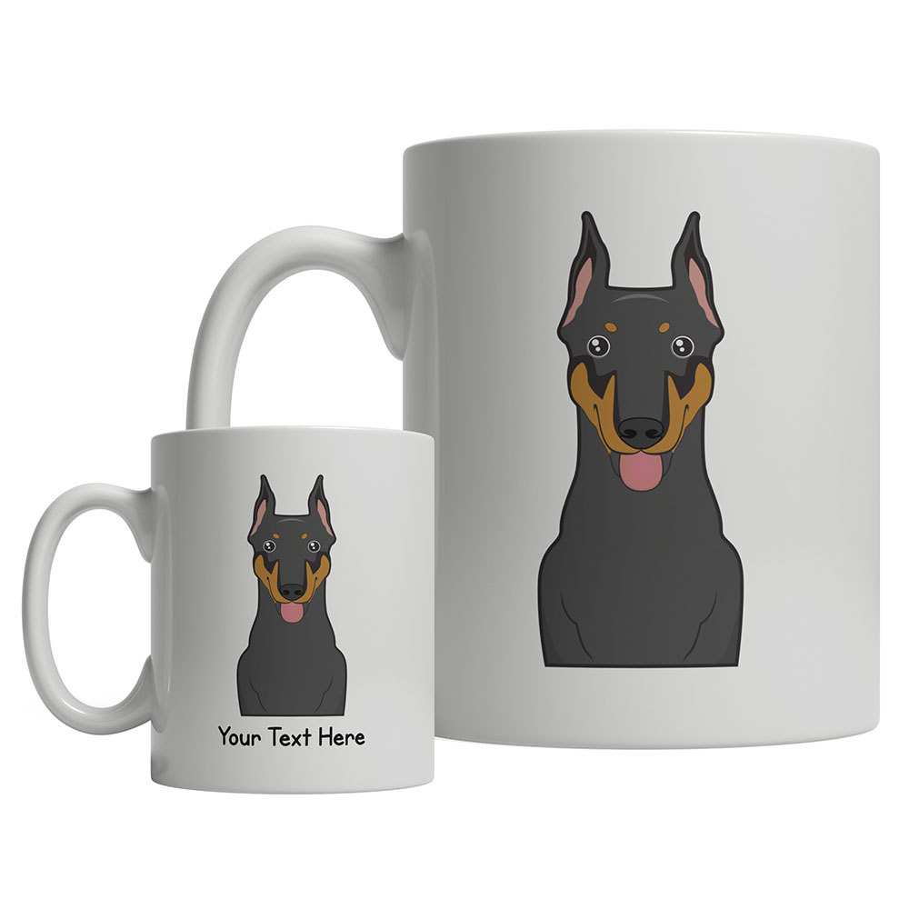 doberman coffee mug