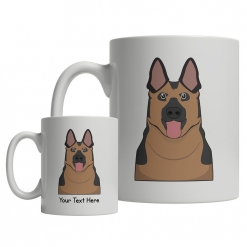 German Shepherd Cartoon Mug