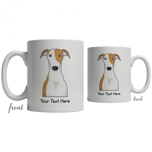Greyhound Cartoon Coffee Cup