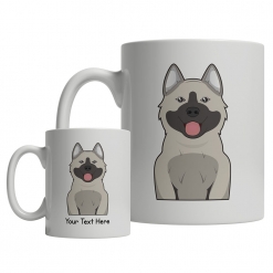 Norwegian Elkhound Cartoon Mug