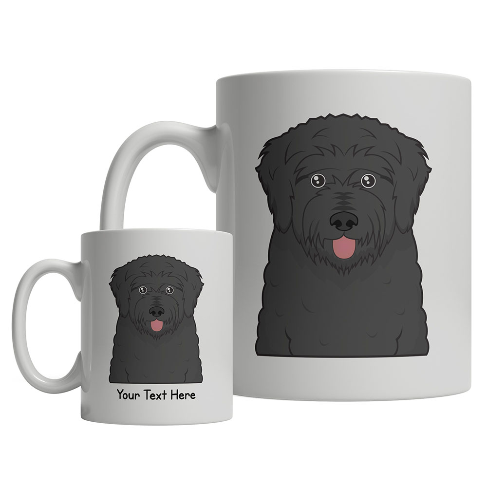 Black Russian Terrier Dog Cartoon Coffee Mug | Custom Gifts Etc.