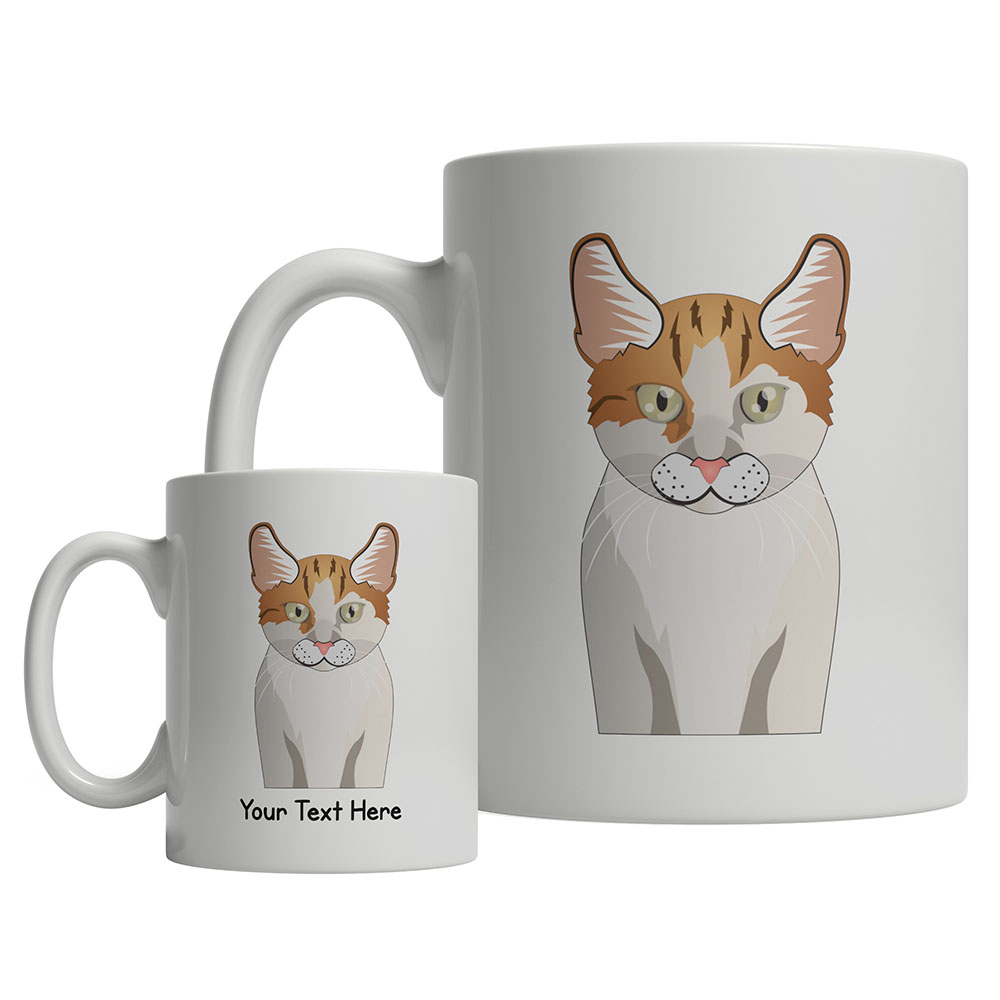 Manx Cat Cartoon Coffee Mug 