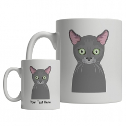 Russian Blue Cartoon Mug