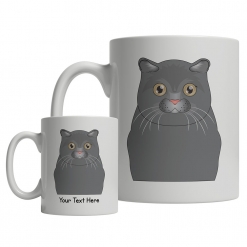 Scottish Fold Cartoon Mug