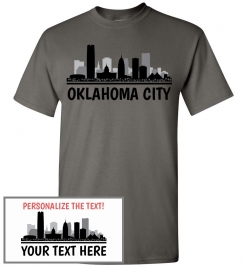 Oklahoma City, OK Skyline T-Shirt