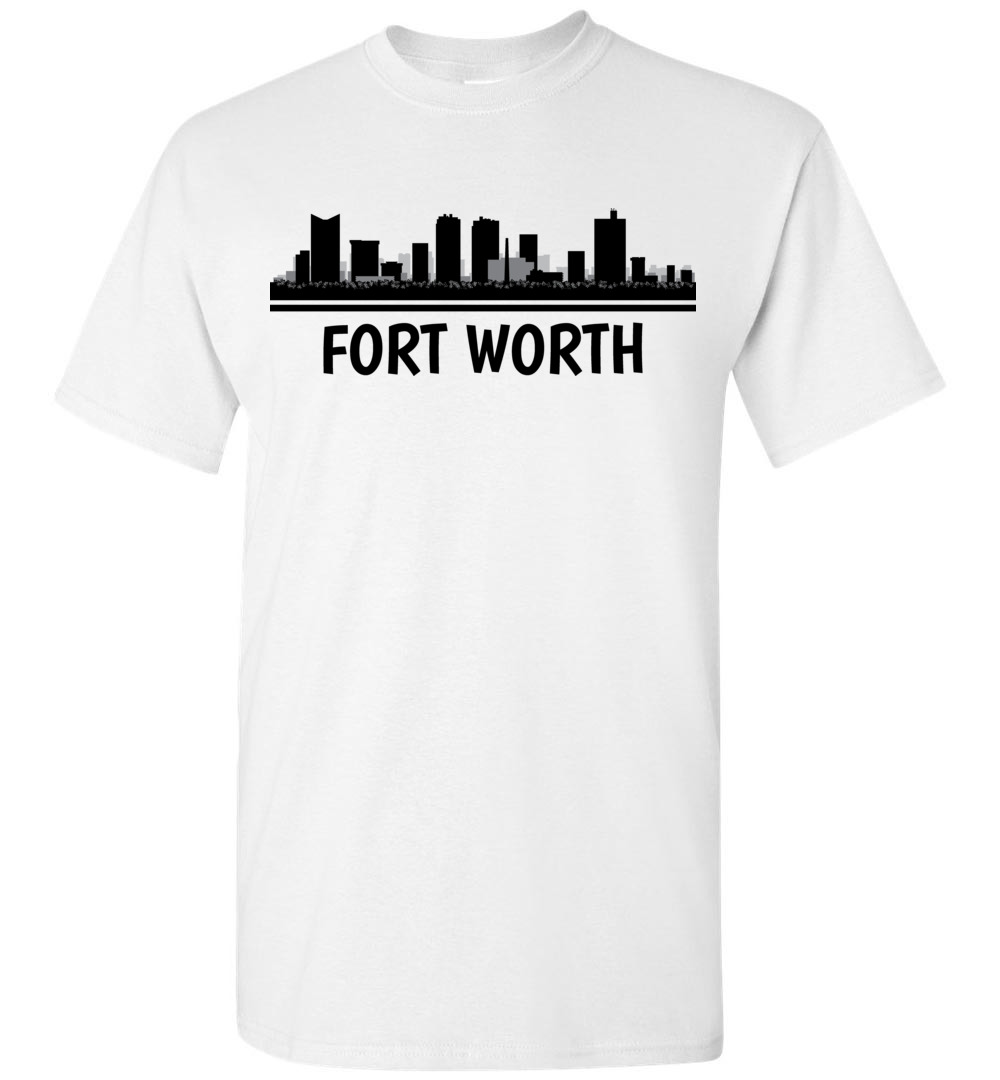 Fort Worth, TX Skyline TShirt Custom Gifts Etc.