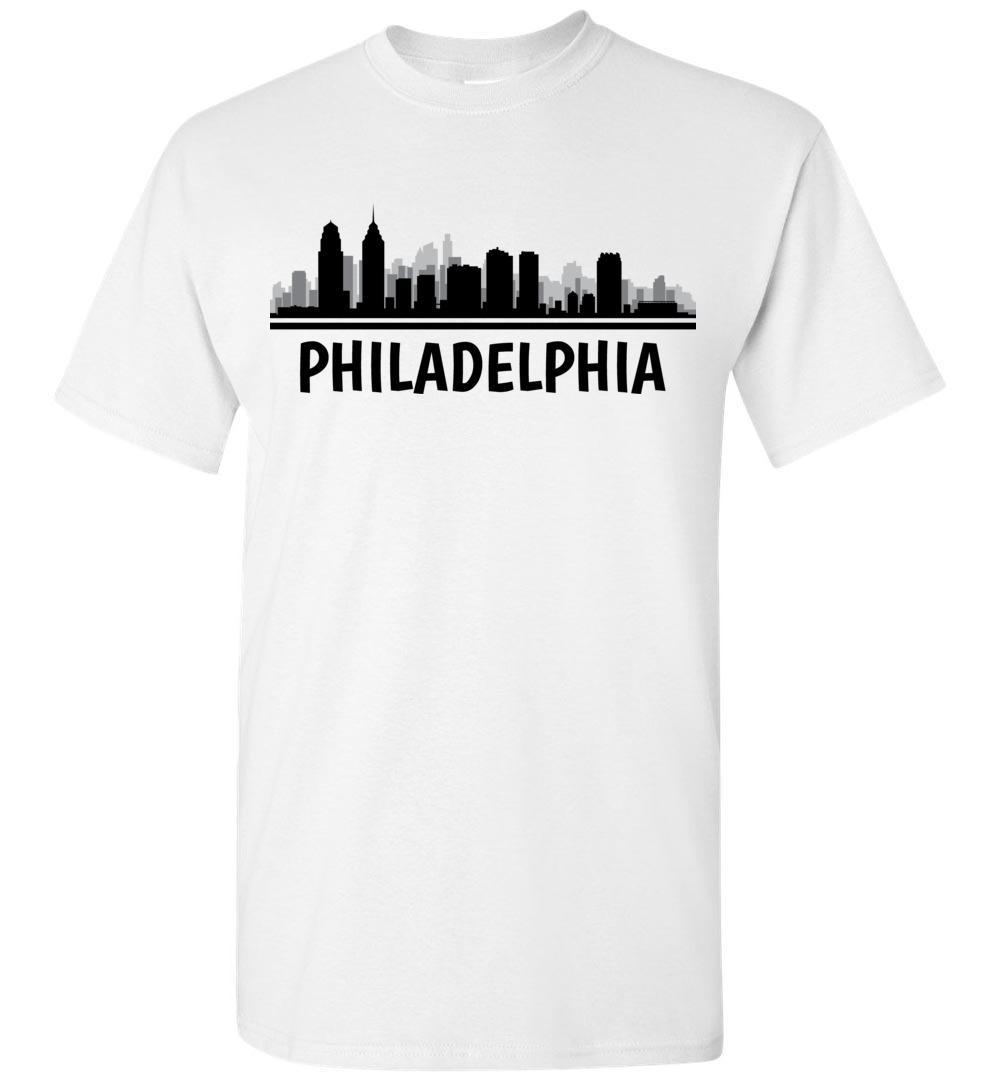 Philadelphia, PA Skyline T-Shirt | Custom Gifts Etc.