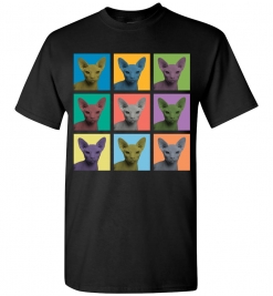 Sphynx Cat Pop-Art T-Shirt / Tee