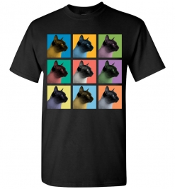 Siamese Cat Pop-Art T-Shirt / Tee