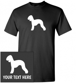 Bedlington Terrier Silhouette Custom T-Shirt