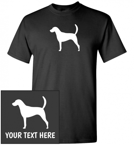 American Foxhound Silhouette Custom T-Shirt