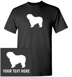 Polish Lowland Sheepdog Dog Custom T-Shirt