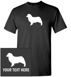 Australian Shepherd Silhouette Custom T-Shirt