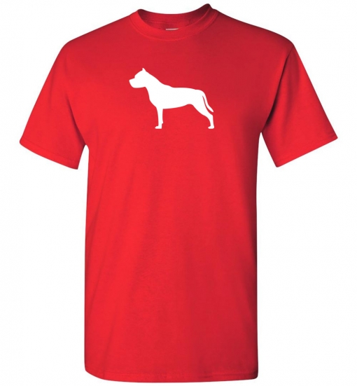 American Staffordshire Terrier Silhouette Custom T-Shirt