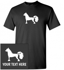 Chinese Crested Dog Custom T-Shirt
