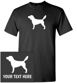 Beagle Silhouette Custom T-Shirt