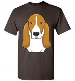 Basset Hound Cartoon T-Shirt