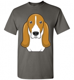Basset Hound Cartoon T-Shirt