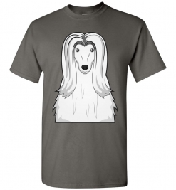 Afghan Hound Cartoon T-Shirt