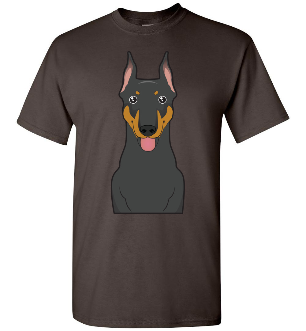 doberman with shirt