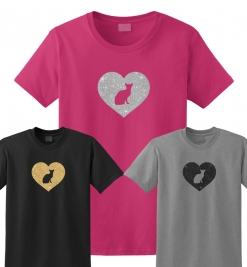 Abyssinian Cat Glitter T-Shirt