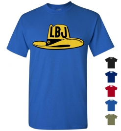 LBJ Big Yellow Hat 1964 Campaign T-Shirt