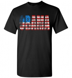 Obama Distressed Flag T-Shirt
