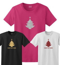 Christmas Tree Glitter T-Shirt
