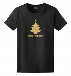 Christmas Tree Glitter T-Shirt