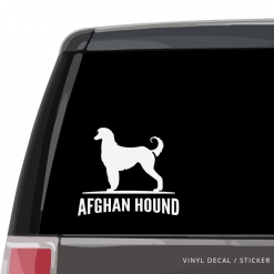 Afghan Hound Custom Decal