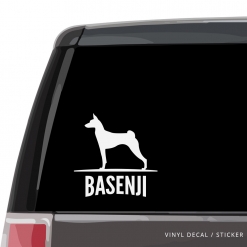 Basenji Custom Decal