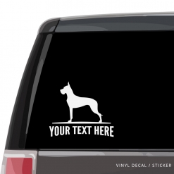 Great Dane Car Window Decal