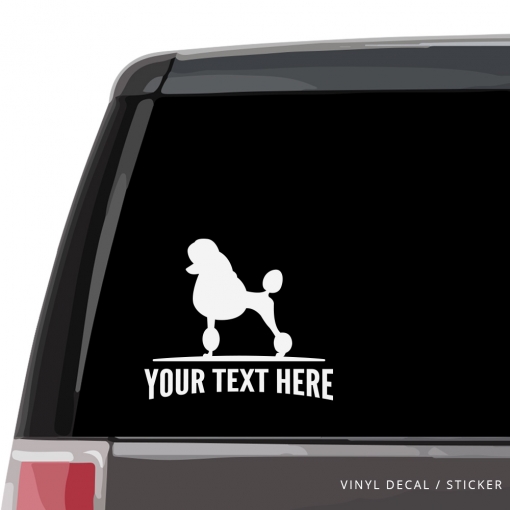 Poodle Car Window Decal