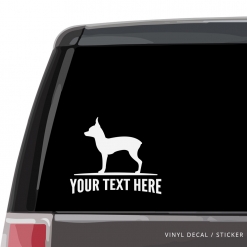 Toy Terrier Car Window Decal