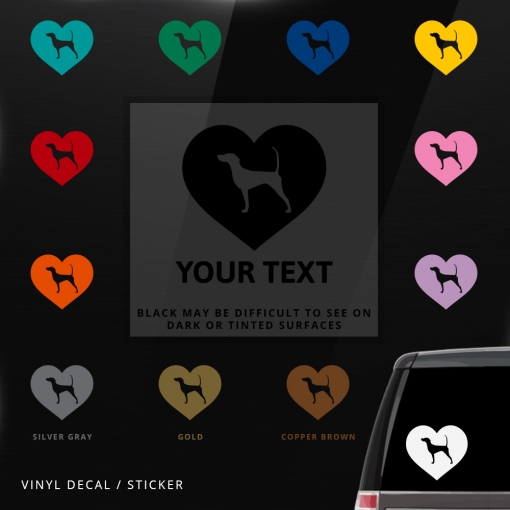 English Pointer Heart Sticker