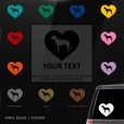 Irish Wolfhound Heart Sticker