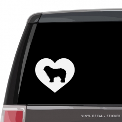 Komondor Heart Custom Decal