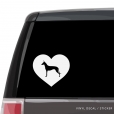 Pharaoh Hound Heart Custom Decal