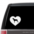 Rottweiler Heart Custom Decal