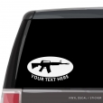 M16 Machine Gun  Custom (or not) Car Window Decal