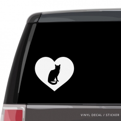Bengal Cat Heart Custom Decal