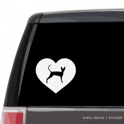 Cornish Rex Cat Heart Custom Decal