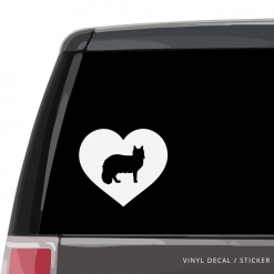 Maine Coon Cat Heart Custom Decal