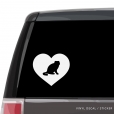 Scottish Fold Cat Heart Custom Decal